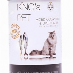 Pate hỗn hợp cá cho mèo từ 1 tháng tuổi 380g KING'S PET THE PET - 380g