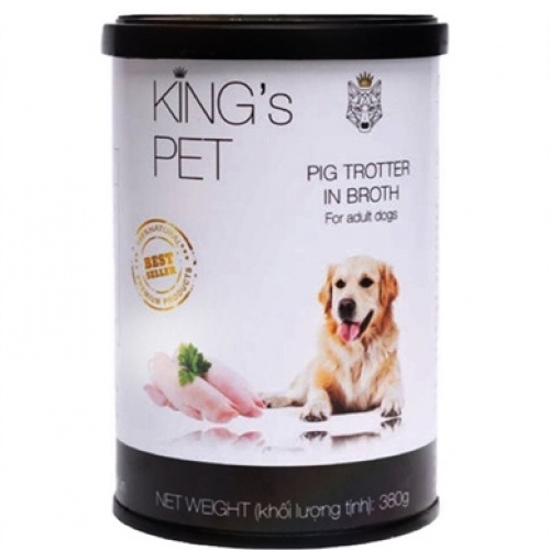 Pate dành cho chó trưởng thành vị giò heo hầm nước dùng King's Pet THE PET - 380g