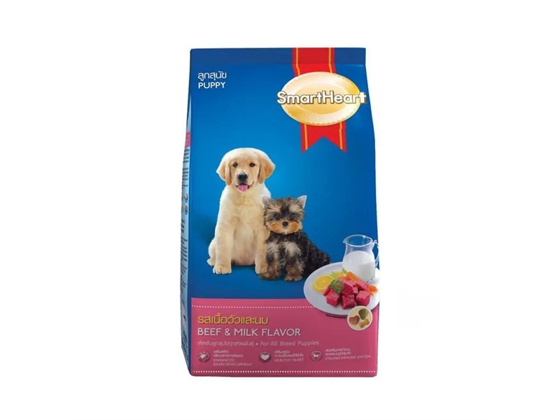 Hạt Smartheart Puppy Beef & Milk (Bò & sữa) 1.5kg