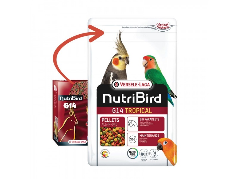 Thức Ăn Cho Vẹt Nutribird G14 Tropical 1kg