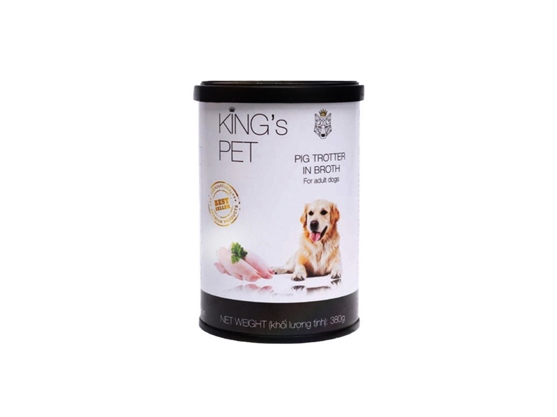 Pate dành cho chó trưởng thành vị giò heo hầm nước dùng King's Pet THE PET - 380g