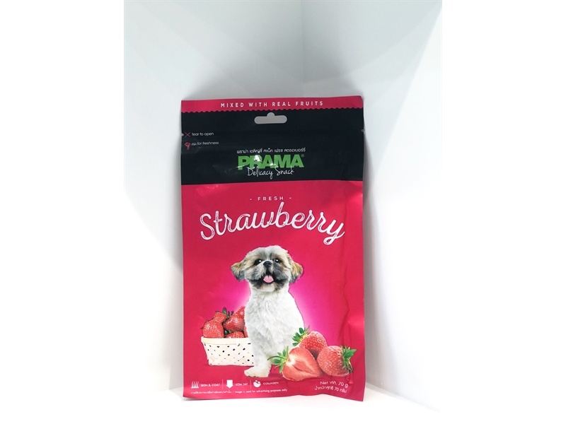 Snack cho chó vị dâu Strawberry 70g PRAMA - 70g