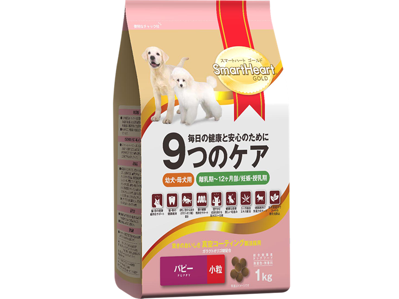 Thức ăn hạt cho chó con và chó mẹ mang thai Gold Puppy 1kg SMARTHEART GOLD