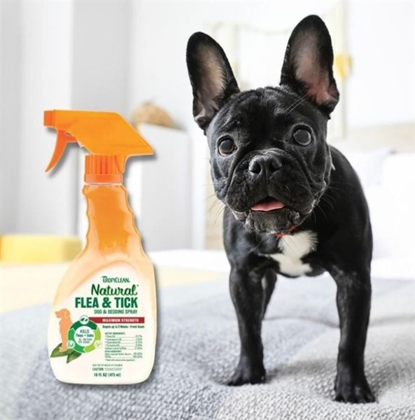 Xịt diệt ve và bọ chét cho chó Natural Flea - Tick Dog | Tropiclean - 473ml - Xịt diệt ve và bọ chét cho chó và ổ chó trên 12 tuần tuổi